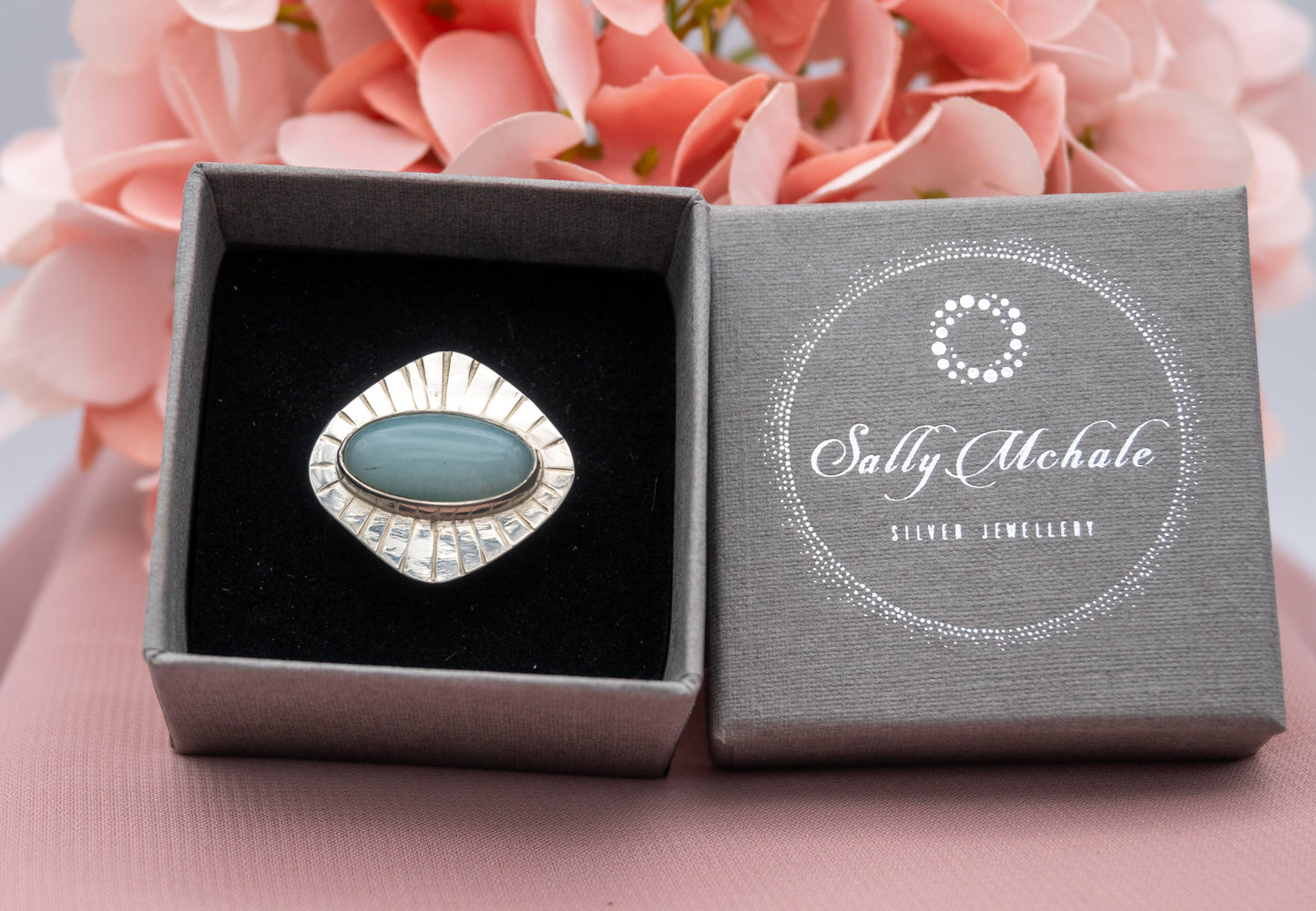 Amazonite Ring Size R