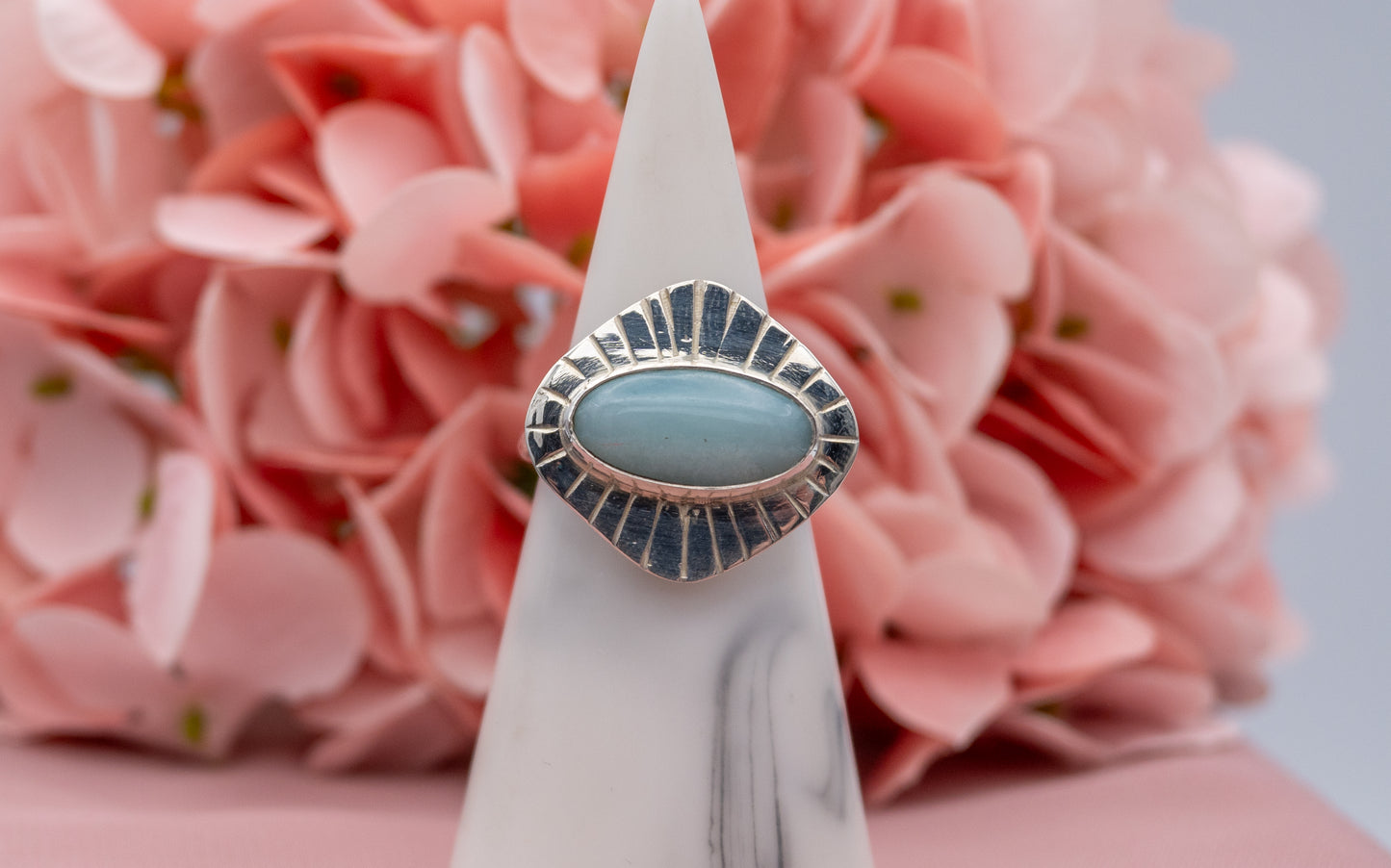 Amazonite Ring Size R