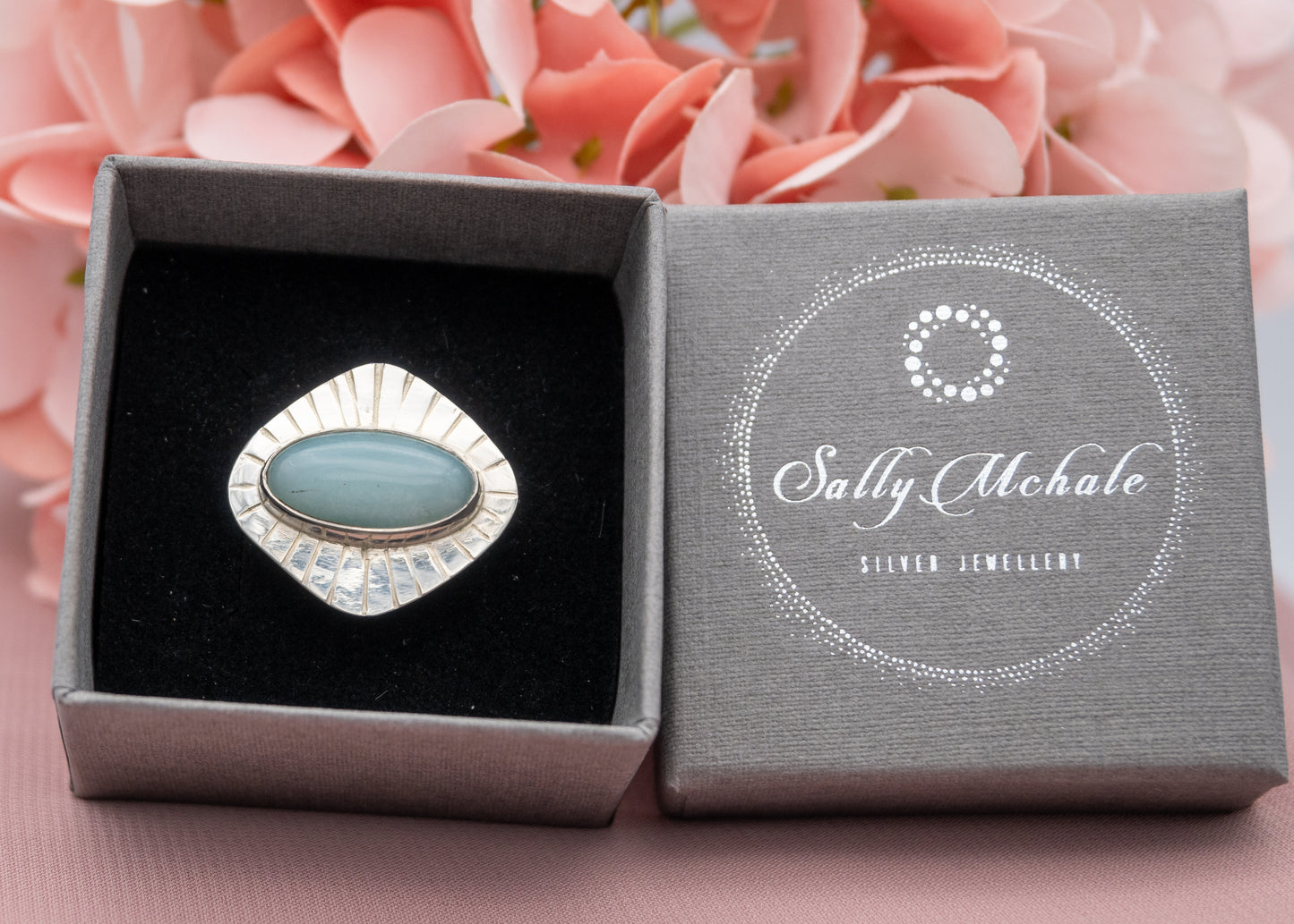 Amazonite Ring Size R