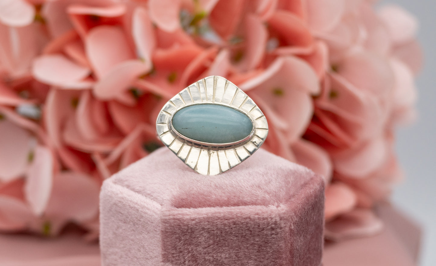 Amazonite Ring Size R