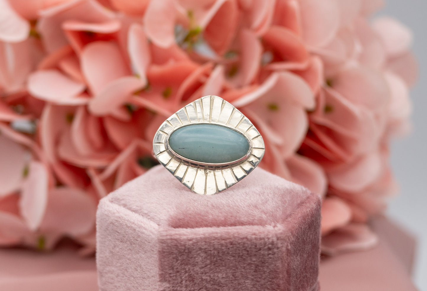 Amazonite Ring Size R