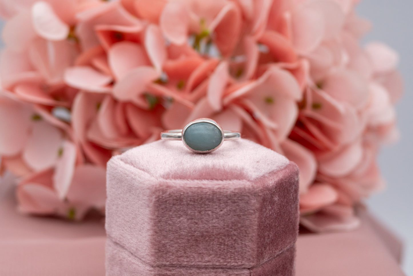 Amazonite Ring, Size O