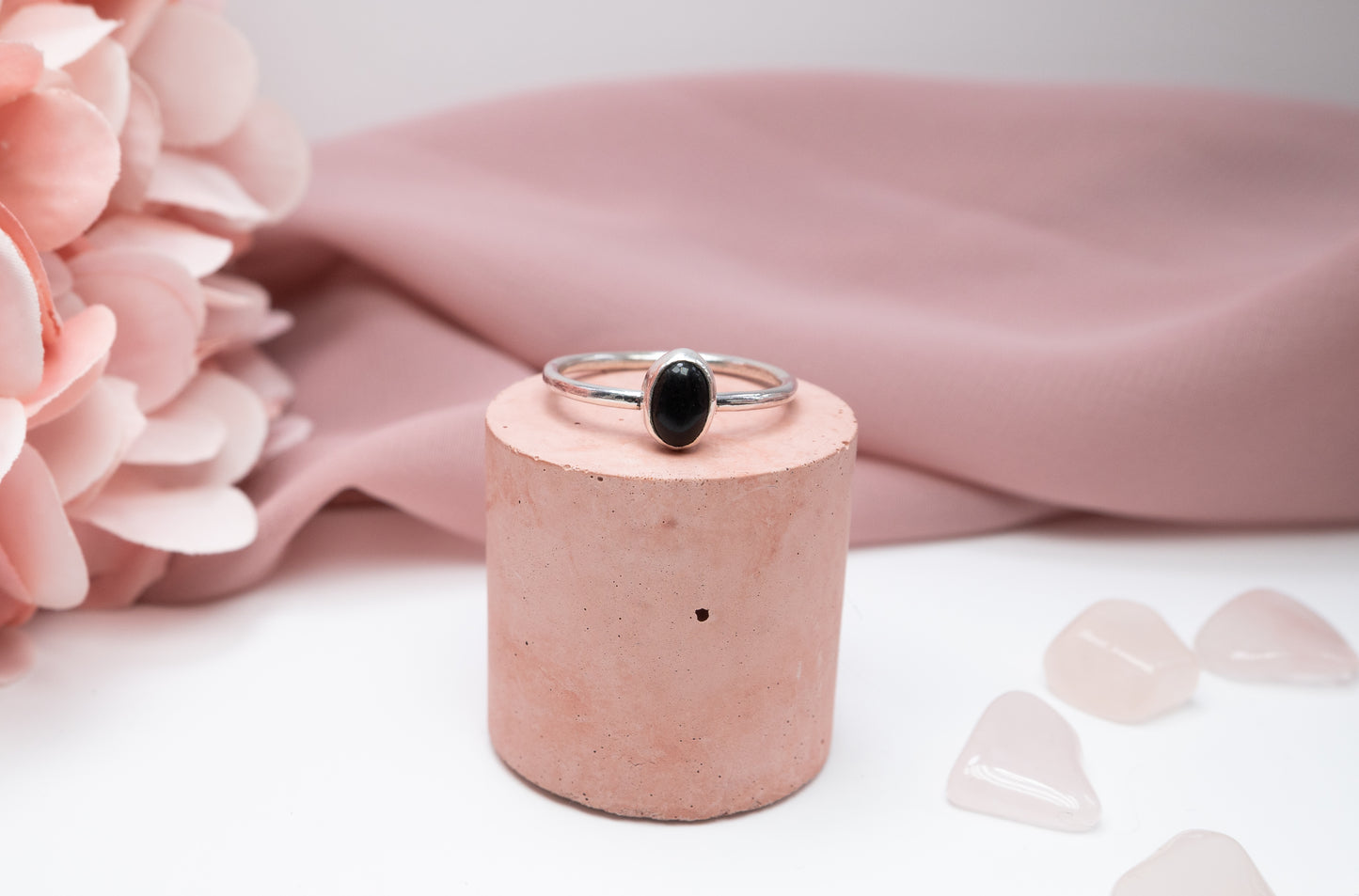 Black Onyx Ring Size P