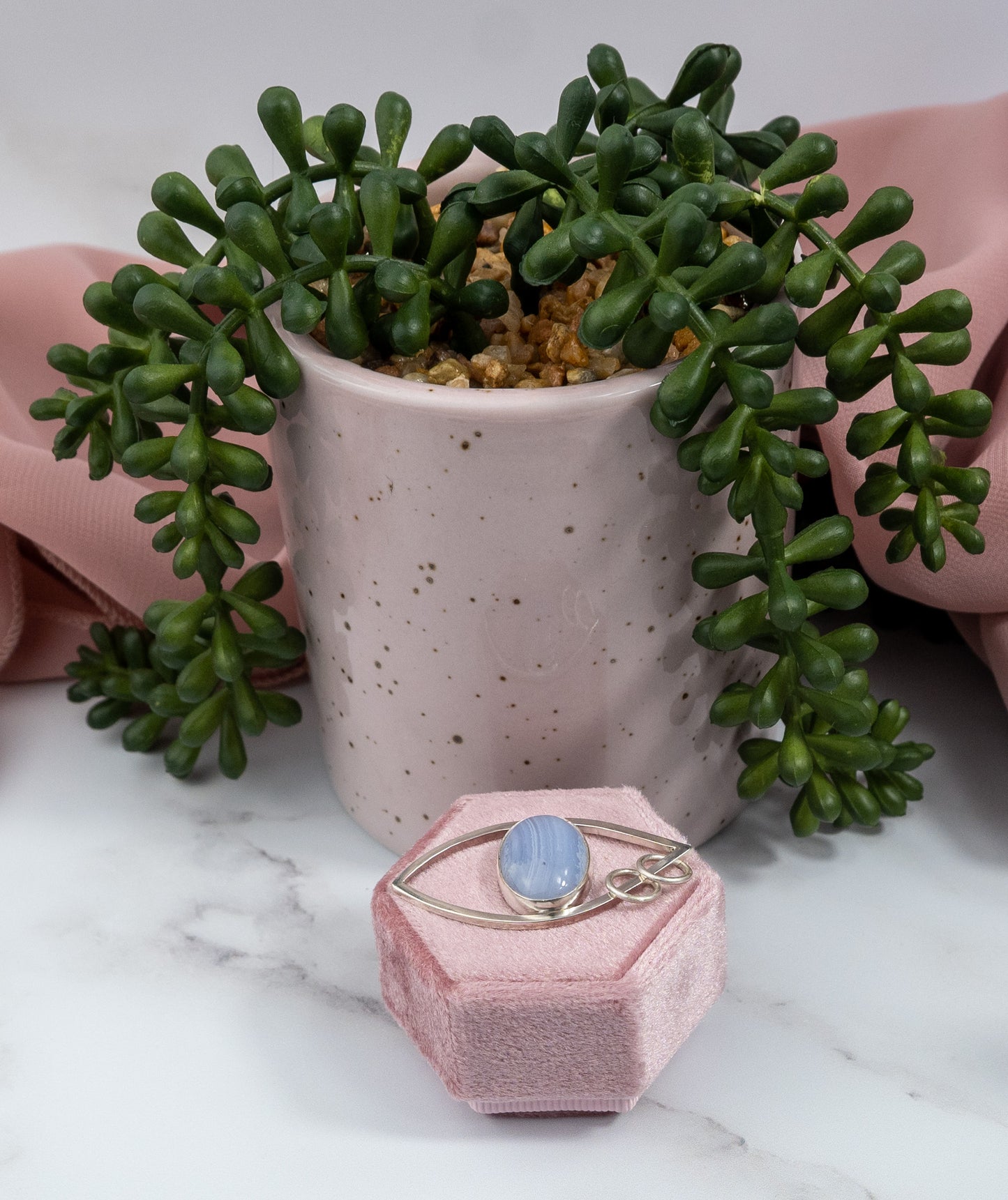 Blue Lace Agate Necklace