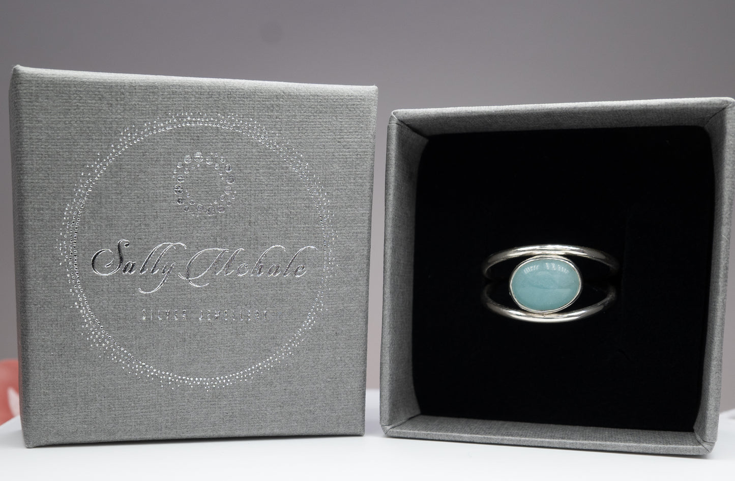 Chinese Amazonite Ring Size M