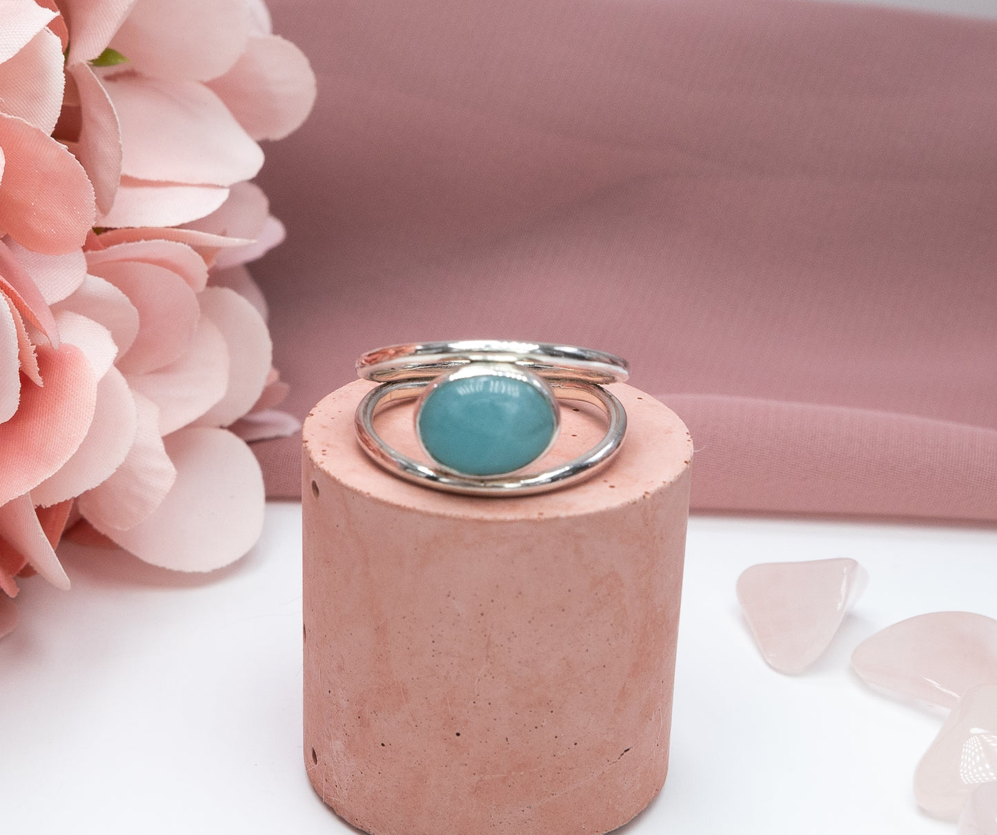 Chinese Amazonite Ring Size M