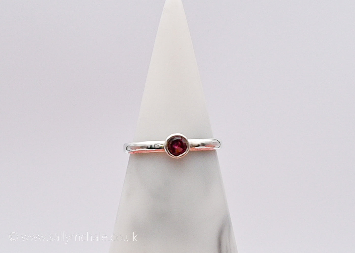 Rhodite Garnet Ring Size N