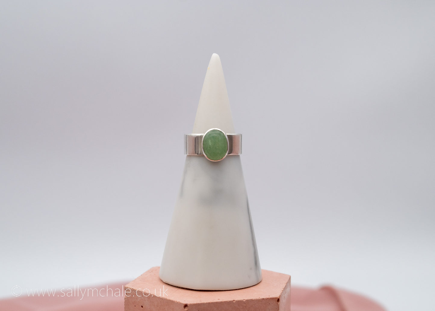 Green Aventurine ring Size N