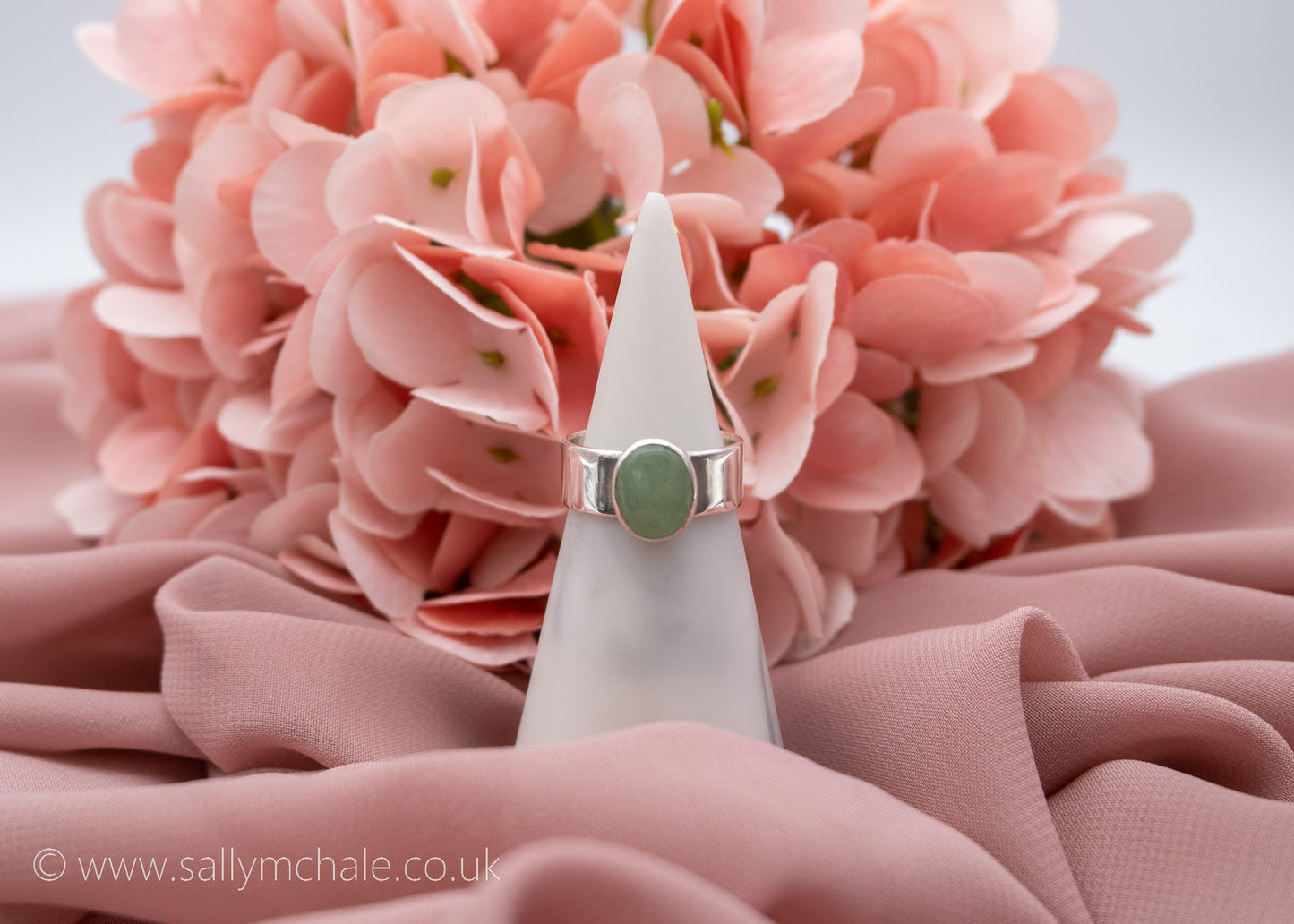 Green Aventurine ring Size N