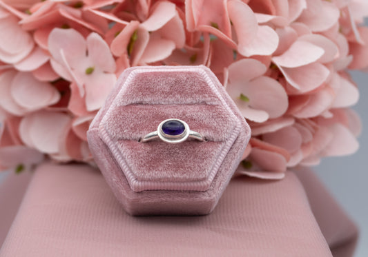 Indian Amethyst Ring, Size N