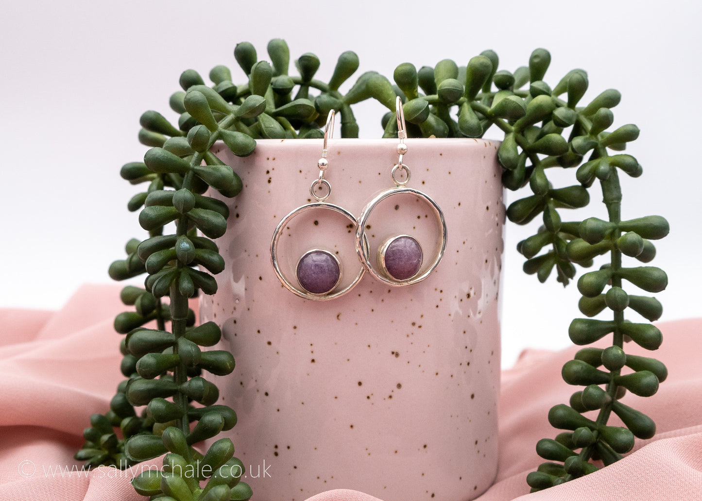 Purple Stone Earrings