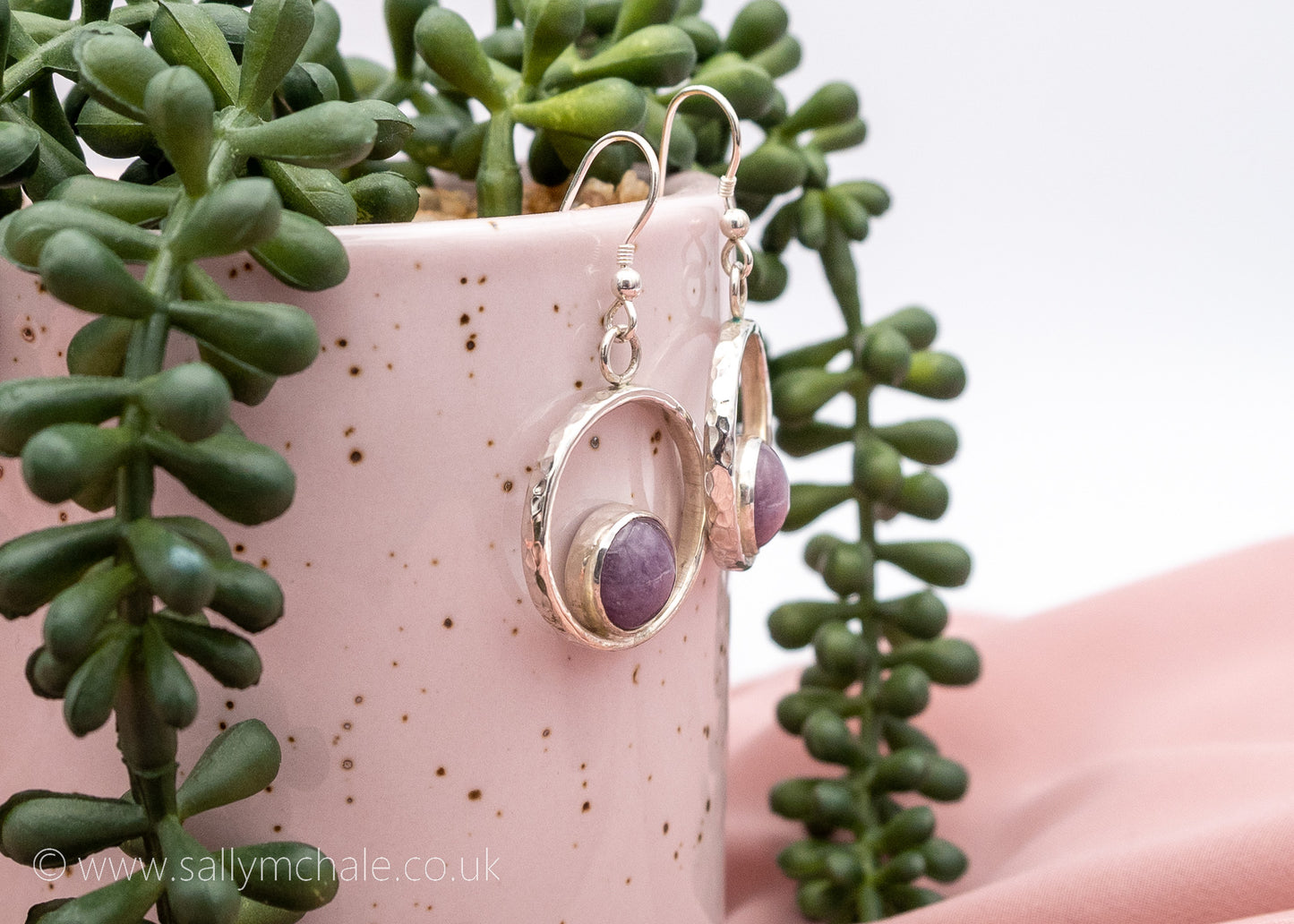 Purple Stone Earrings