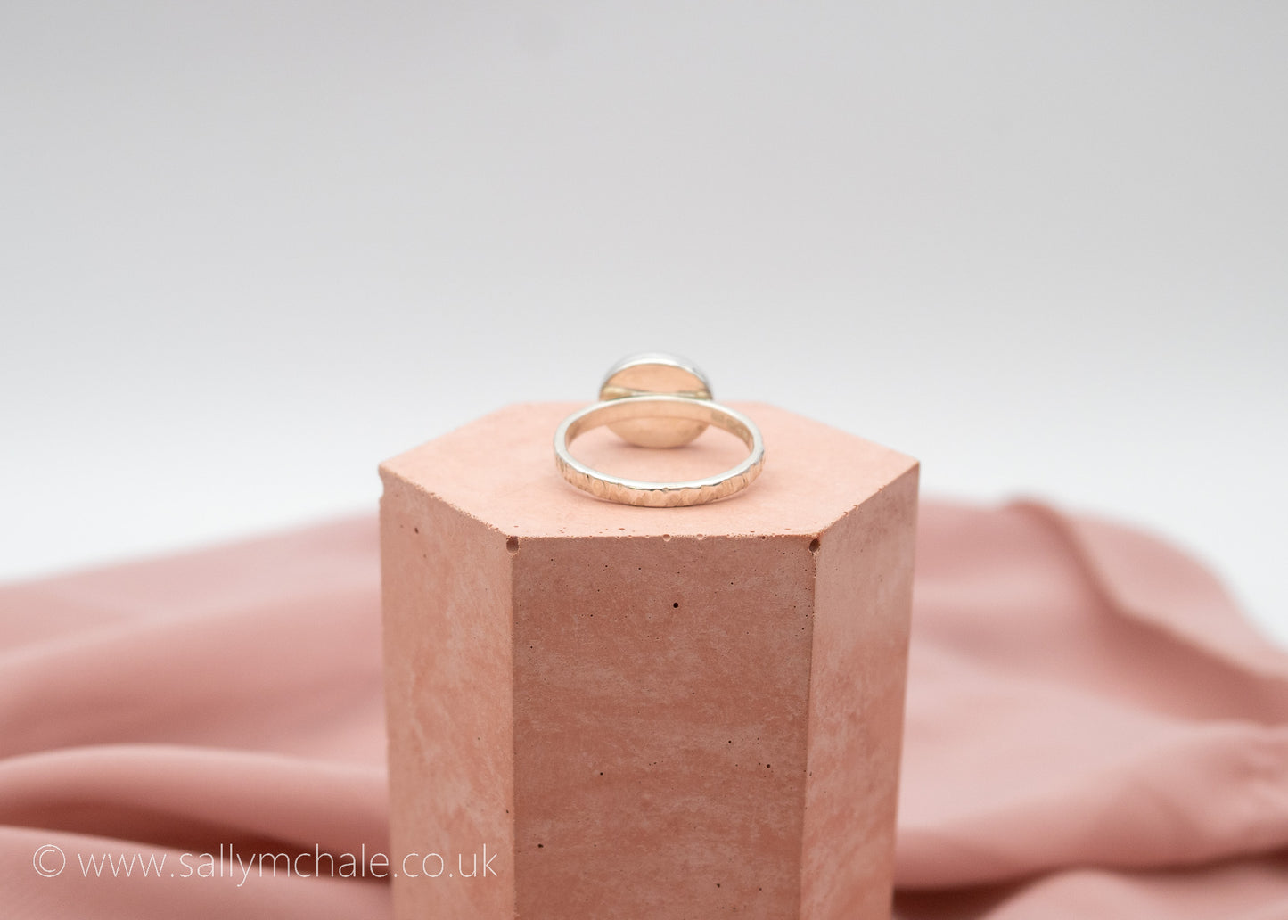 Rose Quartz Ring Size R