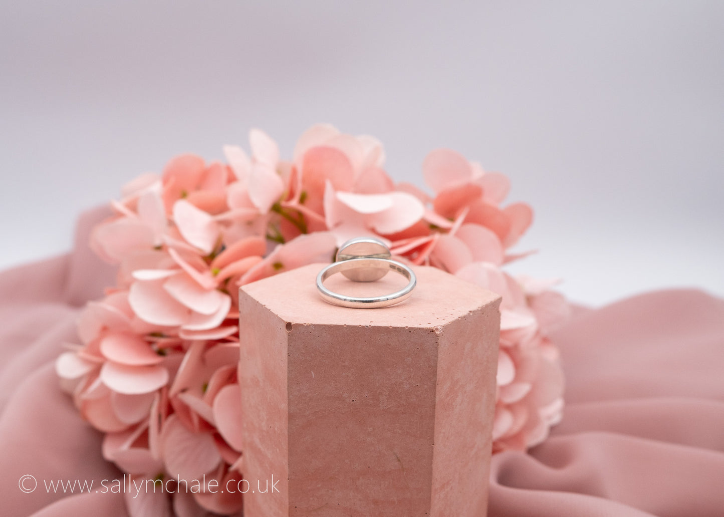 Rose Quartz Ring Size R