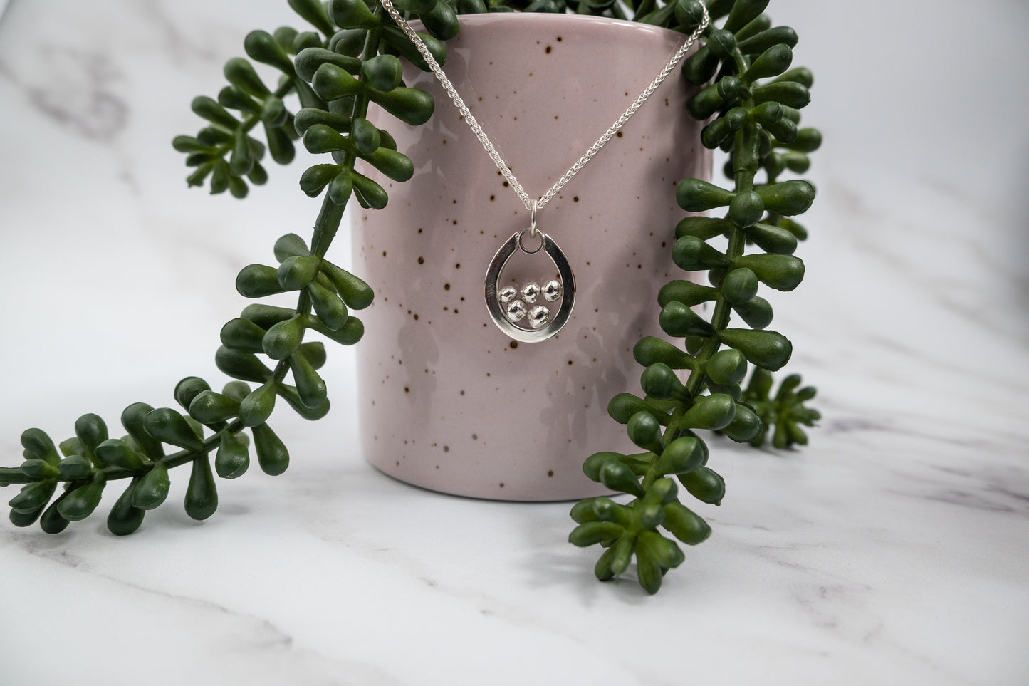 Silver Ball Necklace