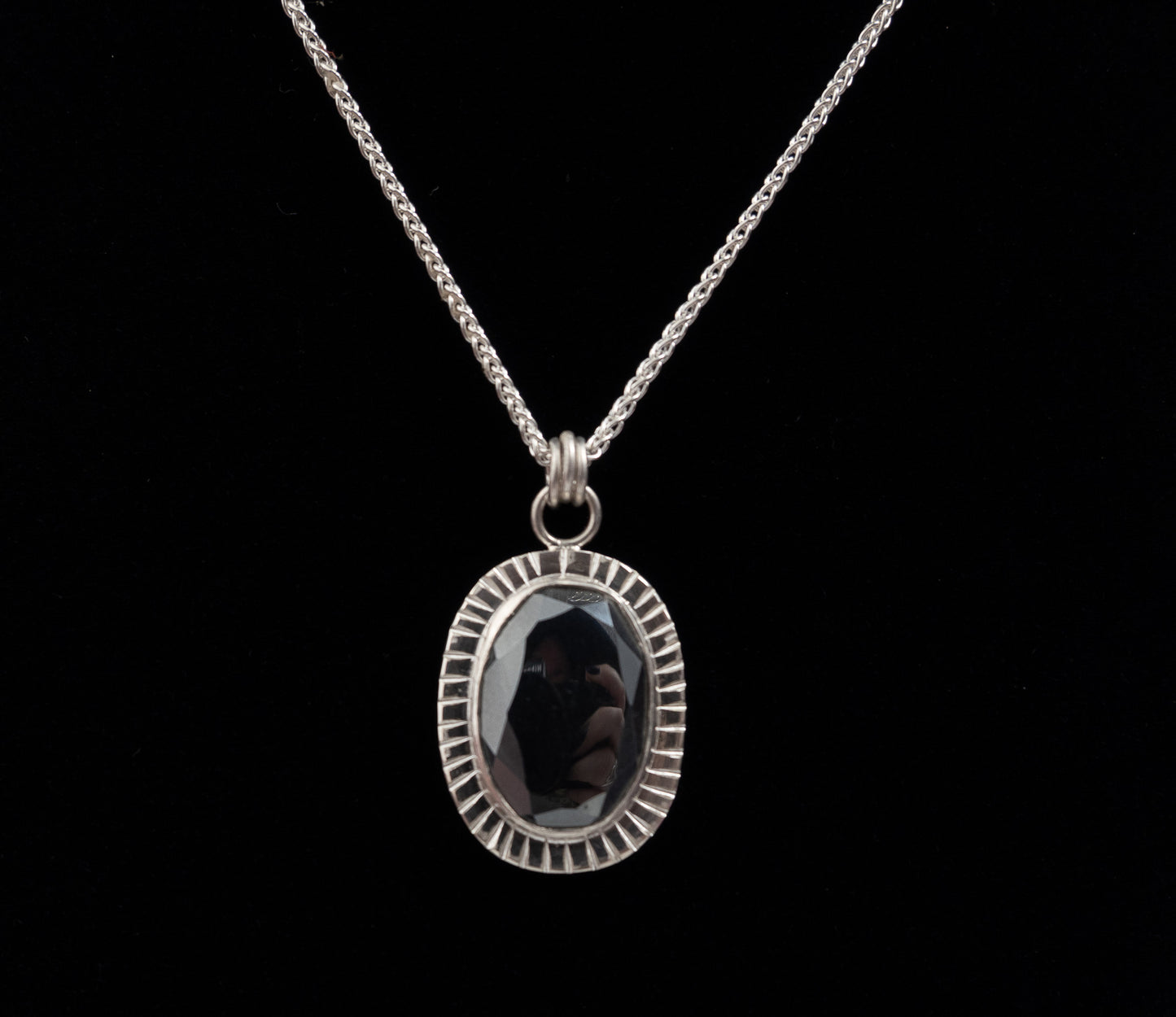 Silver Hermatine Necklace